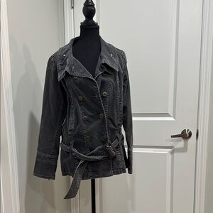 Stylish Black Double-Breasted Jacket